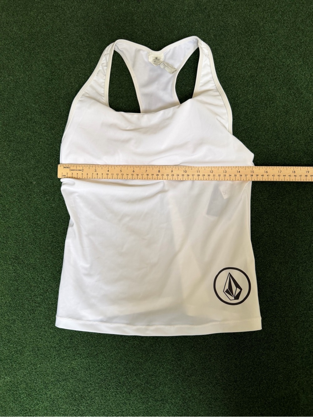 Volcom White Racerback Logo Tank - Picture 8 of 8